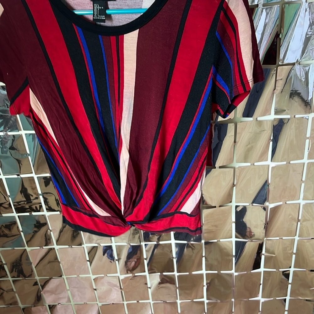 Forever 21 Multicolor Striped Blouse